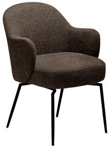 Dan-Form Bae Swivel Luxe Eetkamerstoel Draaibaar Bruin Boucle