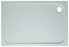 Crosswater Shower Tray douchebak 150x80x4.5cm exclusief afvoer 90mm met antikalkbehandeling stone resin wit SR0R81500