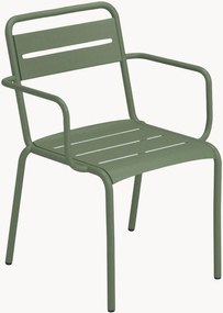 Stapelbare tuinstoelen Star met armleuningen, 2-delig