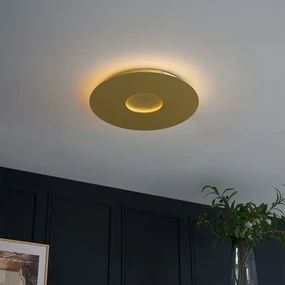 Moderne plafondlamp goud 40cm incl. LED 3-staps dimbaar - Morning Modern rond Binnenverlichting Lamp