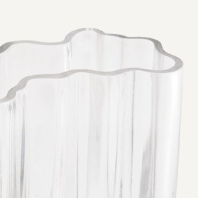 Geblazen glazen vaas, hoogte 18 cm, ISSEY