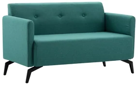 vidaXL Tweezitsbank 115x60x67 cm stof groen