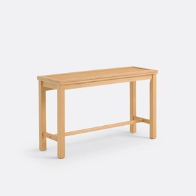 Console tafel, grenen en riet, Gabin