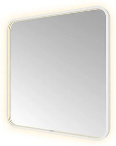 Hotbath &MORE Spiegel direct en indirect LED spiegelverwarming color changing dimbaar met afstandsbediening Mat wit SSQ80WH
