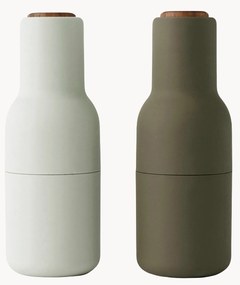 Zout- en pepermolen Bottle Grinder met walnootdeksel, 2-delig