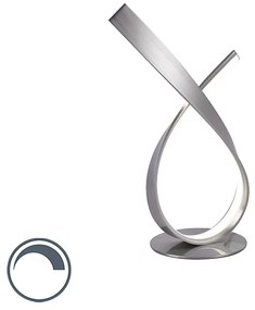Design tafellamp staal incl. LED en dimmer - Belinda Design Binnenverlichting Lamp