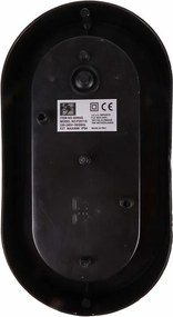 Bulleye lamp ovaal zwart