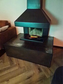 Vloertegel 60x120 Cm Metallook Roest Bruin Mettallica A111