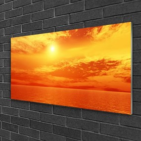 Print op plexiglas Sun sea landscape 100x50 cm