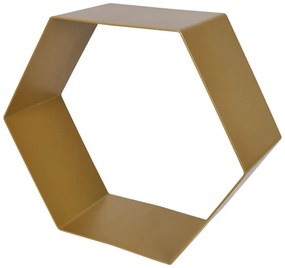 Duraline Schap Hexagon Metaal 1.5mm 32x28x12cm Ong.Messing 1198131