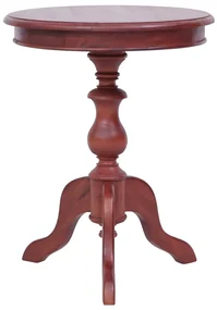 vidaXL Bijzettafel 50x50x65 cm massief mahoniehout bruin