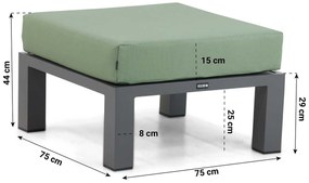 Hoek loungeset 5 personen Aluminium Grijs  Lifestyle Garden Furniture Luca