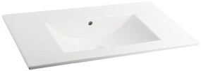 Muebles Marbella badmeubel ribbelfront 100cm antraciet mat met witte wastafel zonder kraangat