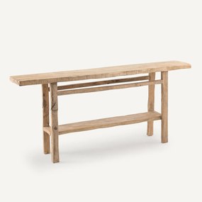 Wandtafel XL in gerecycleerd massief iepenhout, Sumiko