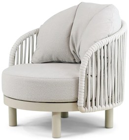 Tuinstoel Aluminium/rope Taupe-naturel-bruin Santika Nanda