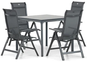 Tuinset 4 personen 90 cm Aluminium/textileen Grijs Hartman Alice/Cesar