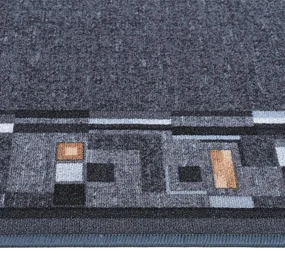 vidaXL Tapijtloper anti-slip 80x150 cm antracietkleurig