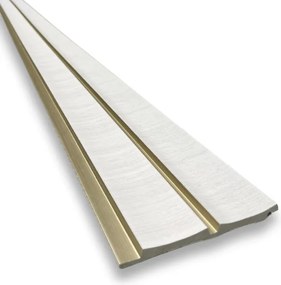 Wandpaneel Grace Wit 260x12cm - 260 cm x 12 cm x 1.2 cm | 1.2 kg | Paneli akoestische wandpanelen - AKU Wandpanelen