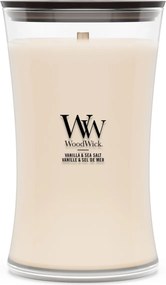 WoodWick geurkaars - Large Hourglass - Vanilla &amp; Sea Salt