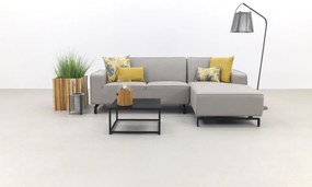 Boavista/Toronto loungebank chaise longue - Nature Grey - 3-delig - links