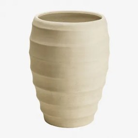 Gabe Betonnen Plantenbak Ø45 Cm - ↑70 Cm & Gebroken Wit - Sklum