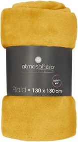 Atmosphera plaid Flanel Uni 130x180cm - Oker