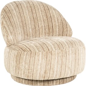 Retro Stoffen Fauteuil Bruin