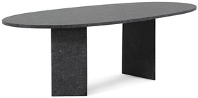 Dining Tuintafel ovaal 240 x 120 cm Grijs Graniet