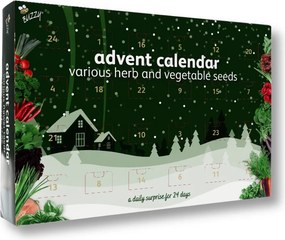 Buzzy seeds adventskalender met 24 zakjes groente- en kruidenzaden!