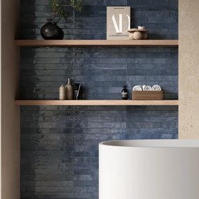 Valence Vista wandtegel oregon 4.5x45cm blauw