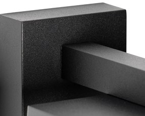 Smart buiten wandlantaarn zwart IP44 incl. Wifi ST64- Charlois