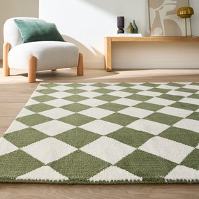 Vloerkleed met ruitmotief, BLOVA