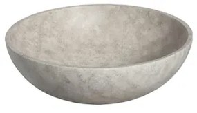 Ideavit Beton vrijstaande wastafel - 44x14.5cm - rond - met klikwaste - antikras - waterdicht - kleur D1 290334-D1