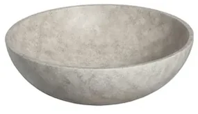 Ideavit Beton vrijstaande wastafel - 44x14.5cm - rond - met klikwaste - antikras - waterdicht - kleur D1 290334-D1