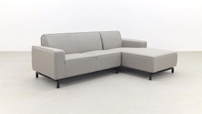Boavista Sunbrella loungebank chaise longue - Nature Grey - 2-delig - links