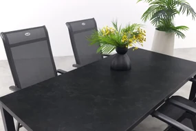 Hartman Milaan/Chaneo verstelbare tuinset - 180x90 cm. - 5-delig