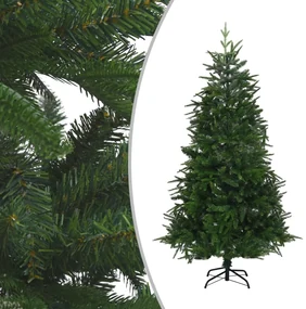 vidaXL Kunstkerstboom met LED's 240 cm PVC en PE groen