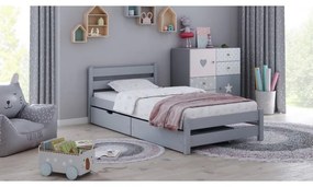 Kinderen Grijs Eenpersoonsbed - Apollo For Kids Kinderen Peuter Junior Tieners 5056231776325 Children's Beds Home, 140x70, Twee kleine, Matras van sch