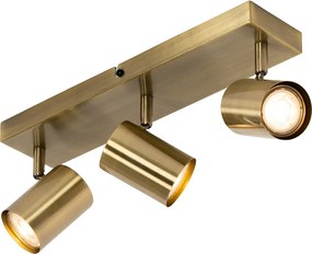 Smart plafondspot brons 3-lichts draai- en kantelbaar incl. Wifi GU10 50mm - Jeana