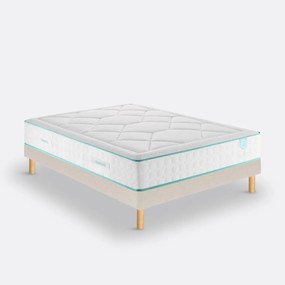 Ensemble matras met pocketveren + bedbodem, LE TOUT MOELLEUX