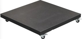 AVH parasolvoet 90 kg met 4 wielen donker zwart graniet