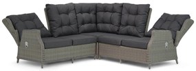 Dining Loungeset 5 personen Wicker Taupe  Garden Collections Chicago/Hamilton