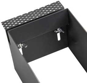 Set van 6 inbouwspots zwart GU10 AR70 trimless 2-lichts - Oneon