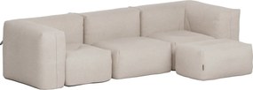 Soft Zitzak Outdoor 3 Seater + Pouf - Kirra Sand