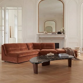 Modulaire 90° hoek in fluweel, GIULIANO