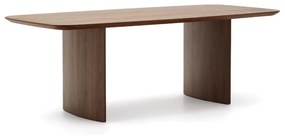 Kave Home Litto Design Eettafel Walnoot Deens Ovaal 240 Cm - 240 X 100cm.