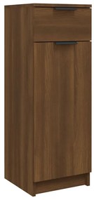 vidaXL Badkamerkast 32x34x90 cm bewerkt hout bruineikenkleurig
