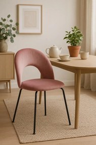 Dawa Zwart Fluwelen Stoel