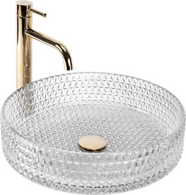 Opzetwastafel Rea Cristal Transparent 39