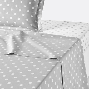 Laken in zuiver katoen met stiippenprint, Clarisse